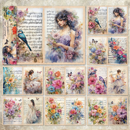 Girls in Music Paper 8pcs