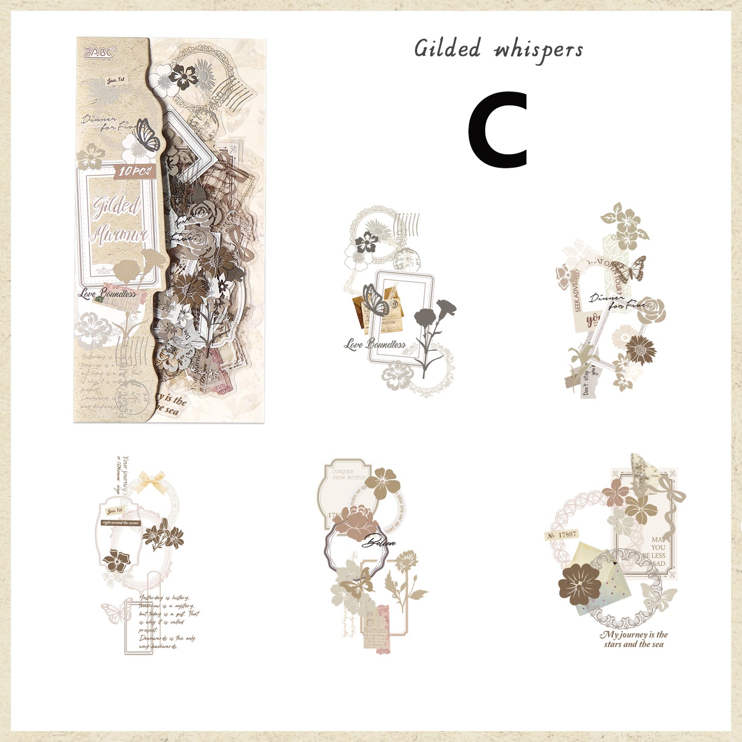 Glazed Letter Paper 10pcs