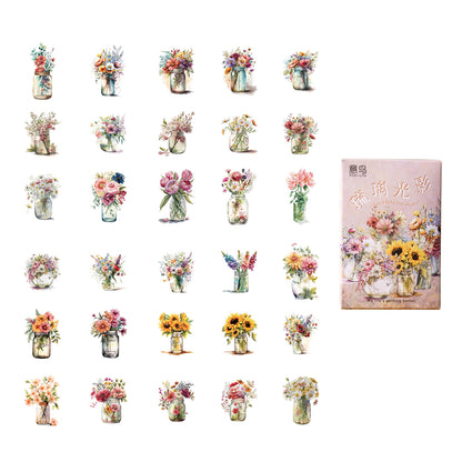 Glazed Light Vase 46pcs