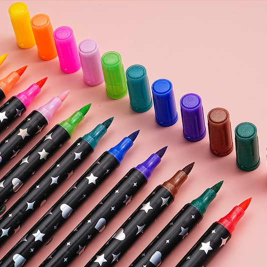 Glitter Splash Marker Pen 48 colors 24pcs