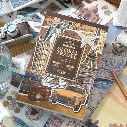 Pre-cut Global Travel Stickers Book