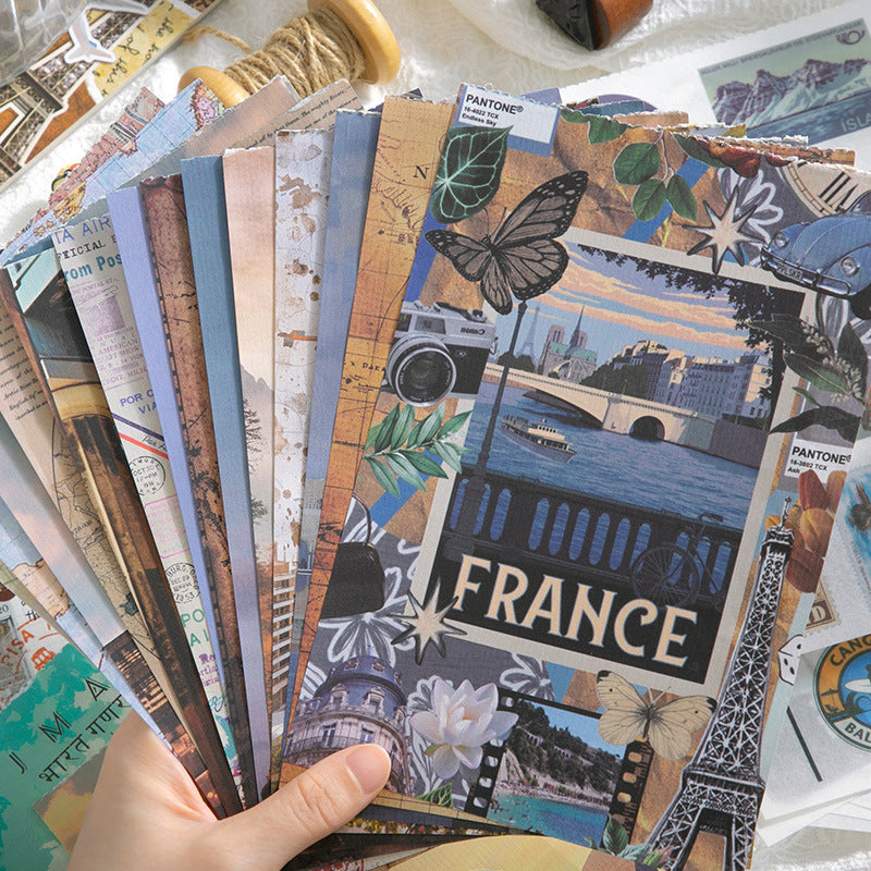 Pre-cut Global Travel Stickers Book