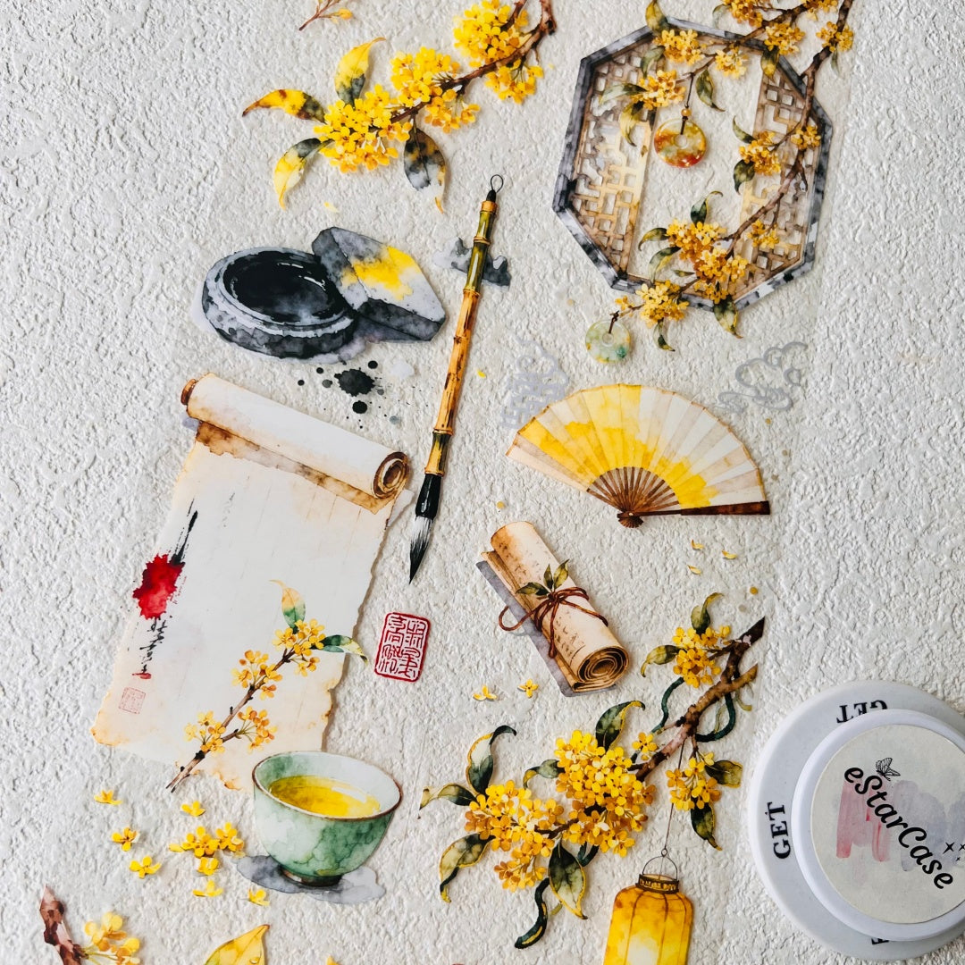 7cm*2m Golden Osmanthus Tape