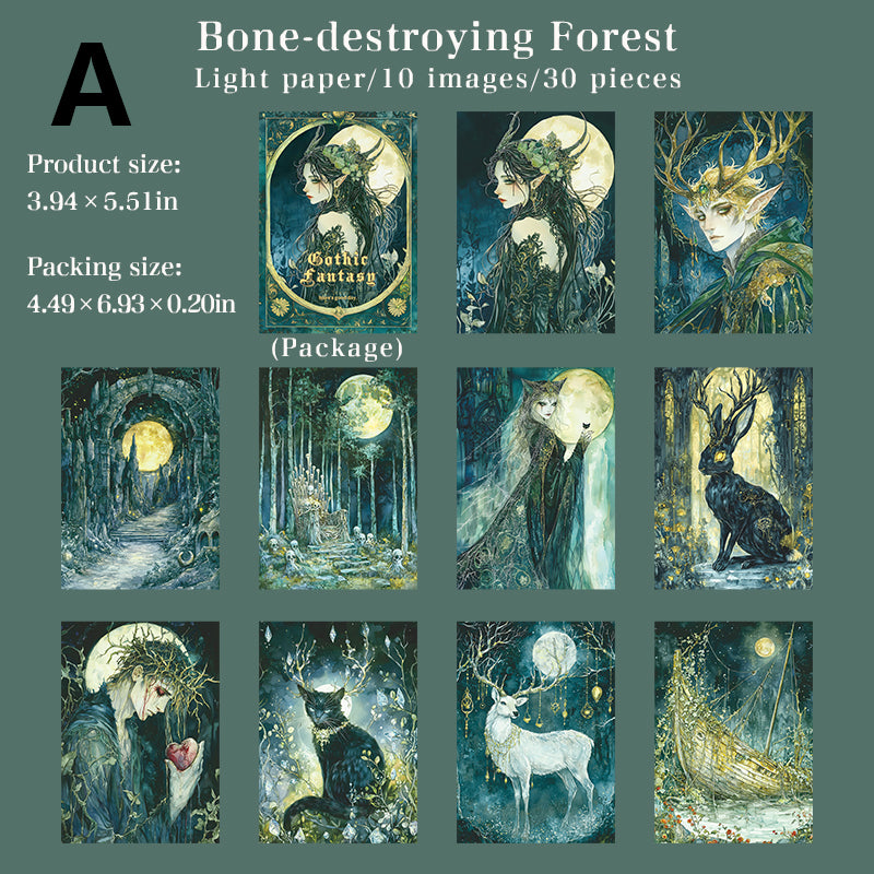 Gothic Fantasy Paper 30pcs