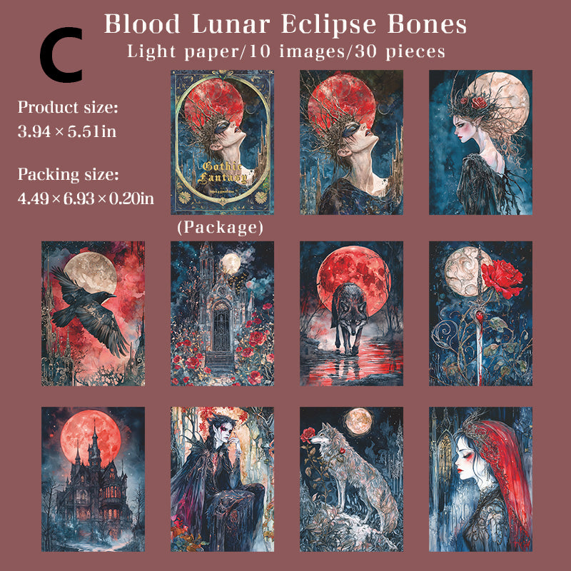 Gothic Fantasy Paper 30pcs