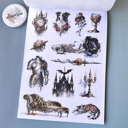 Gothic Rose Manor Sticker Book