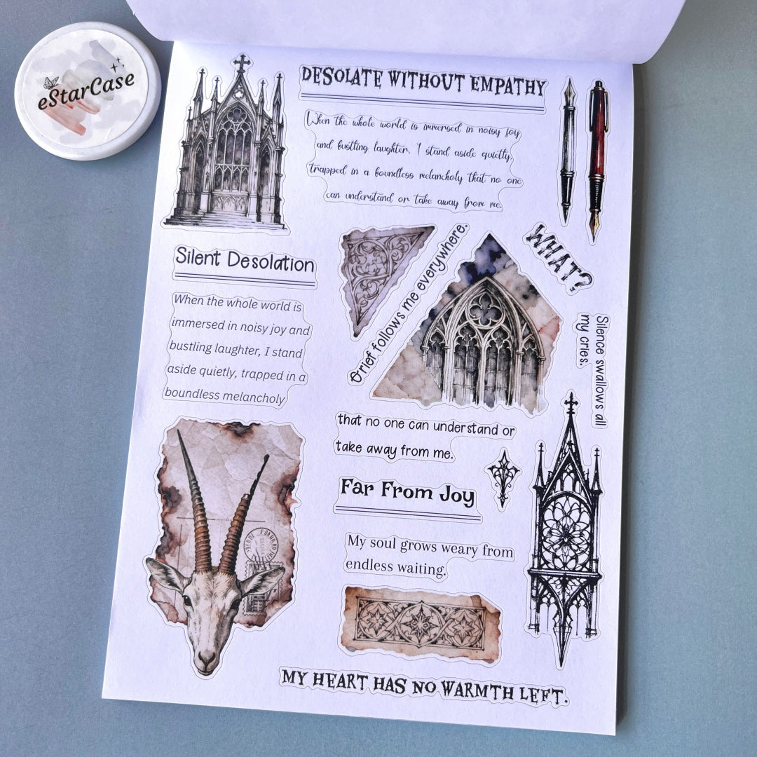 Gothic Rose Manor Sticker Book