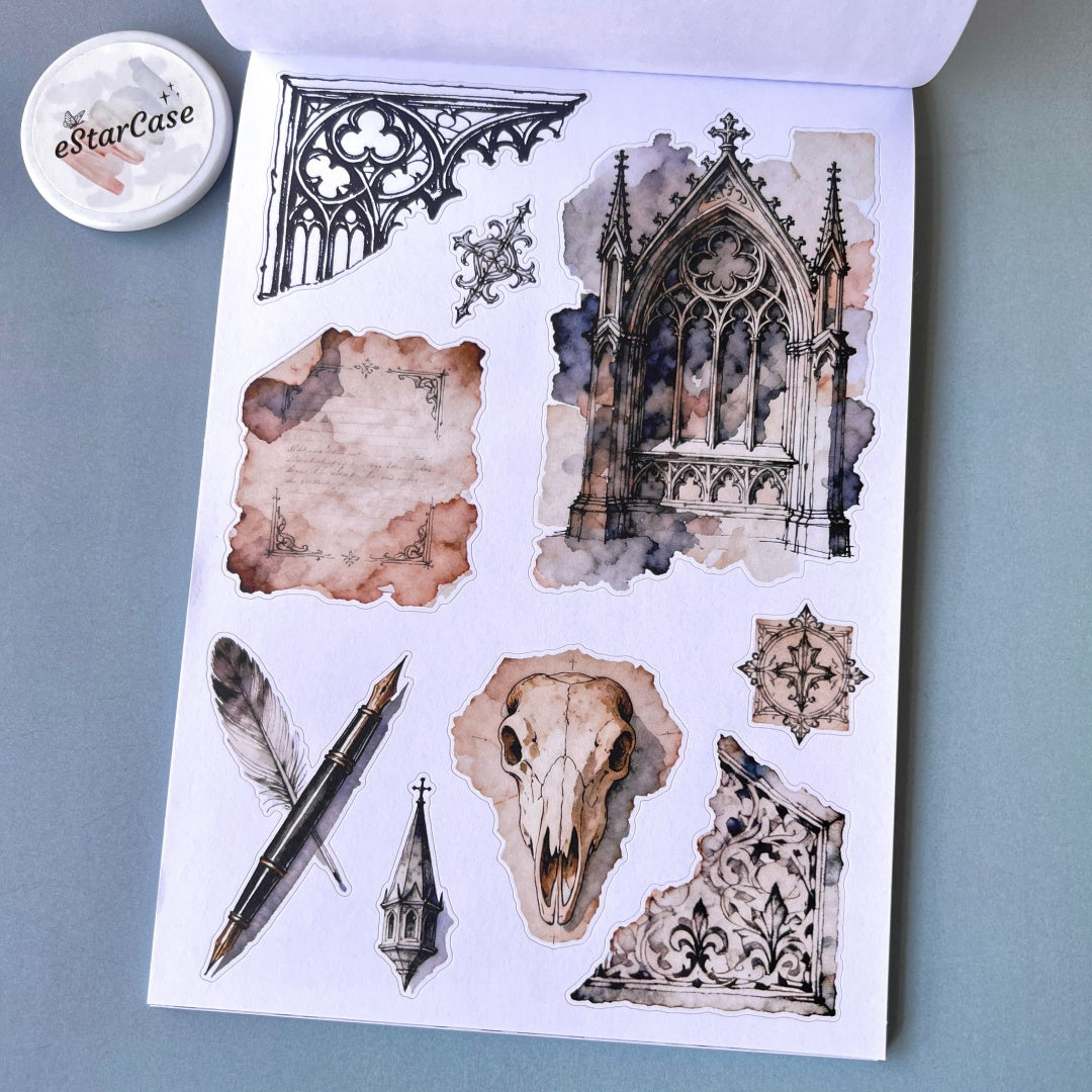 Gothic Rose Manor Sticker Book