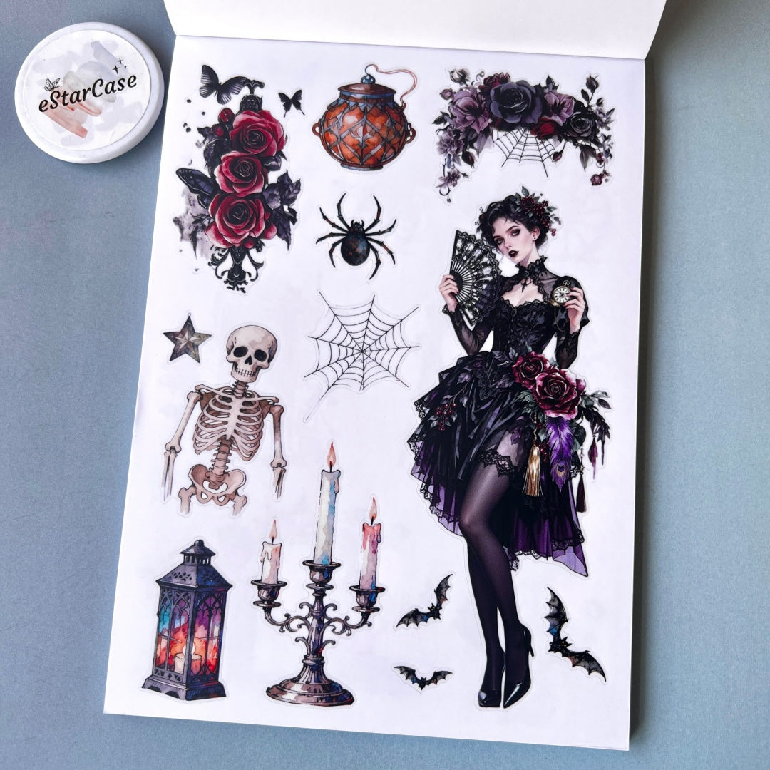 Gothic Rose Manor Sticker Book