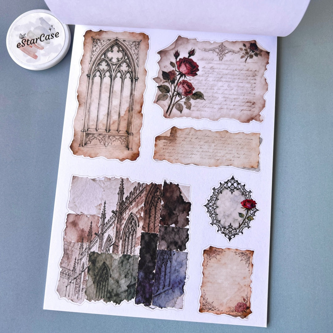 Gothic Rose Manor Sticker Book