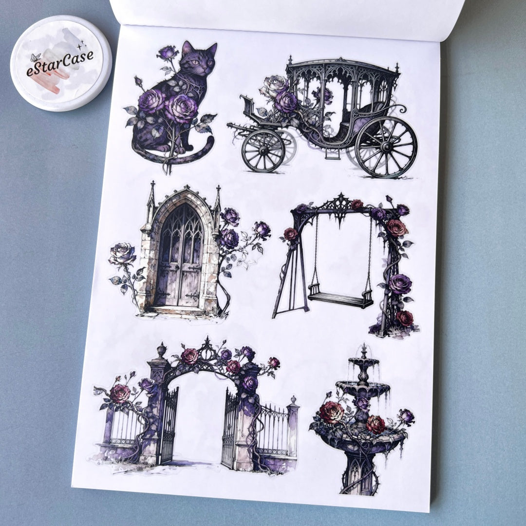 Gothic Rose Manor Sticker Book