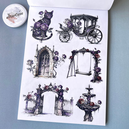 Gothic Rose Manor Sticker Book