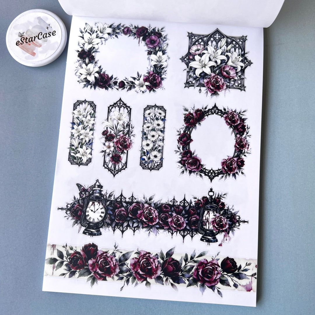 Gothic Rose Manor Sticker Book