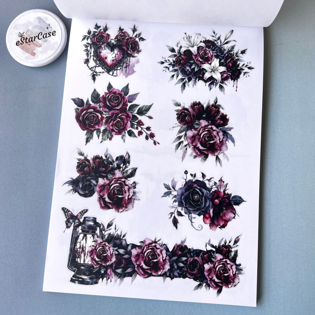 Gothic Rose Manor Sticker Book