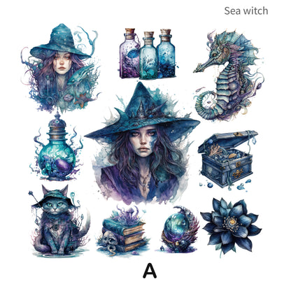 Gothic Witch Series Stickers 20pcs