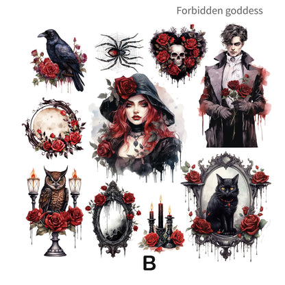 Gothic Witch Series Stickers 20pcs