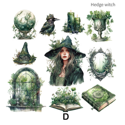 Gothic Witch Series Stickers 20pcs