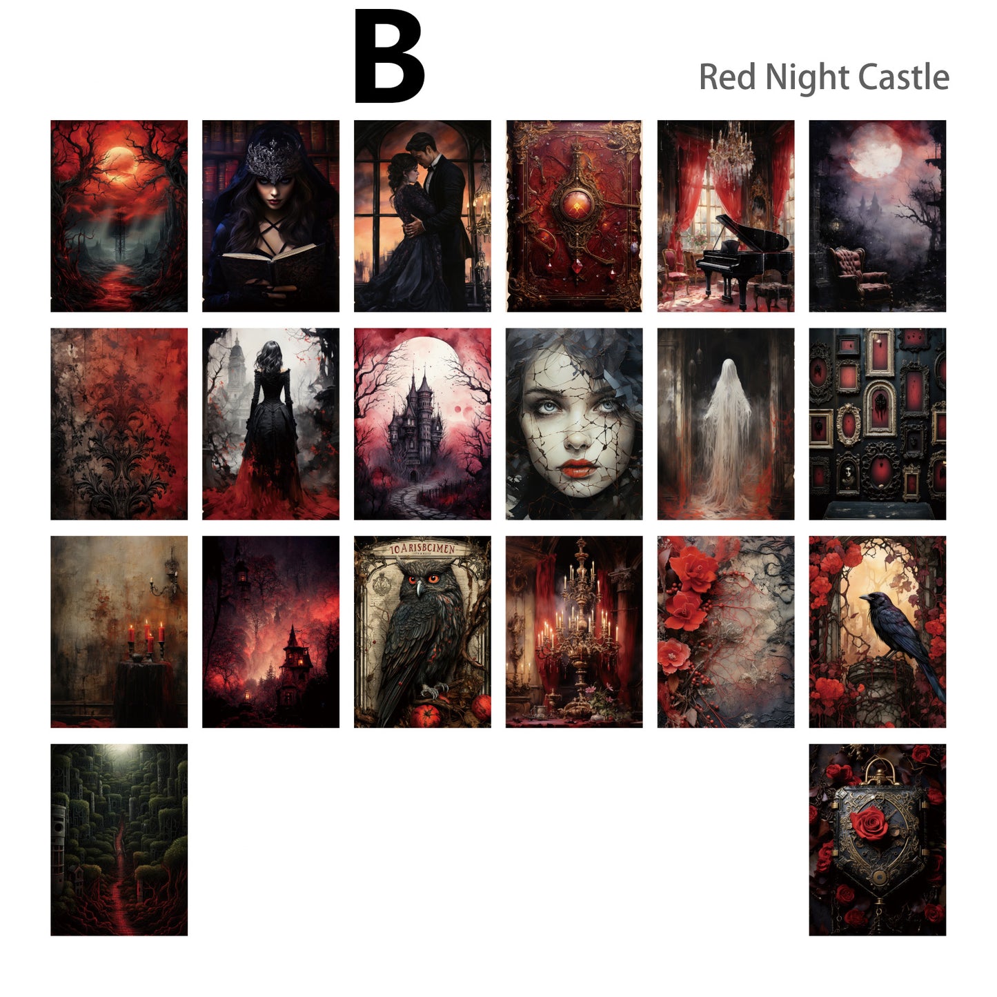 Gothic World Paper 40pcs