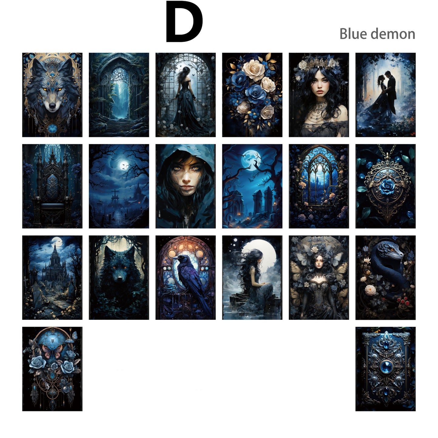 Gothic World Paper 40pcs