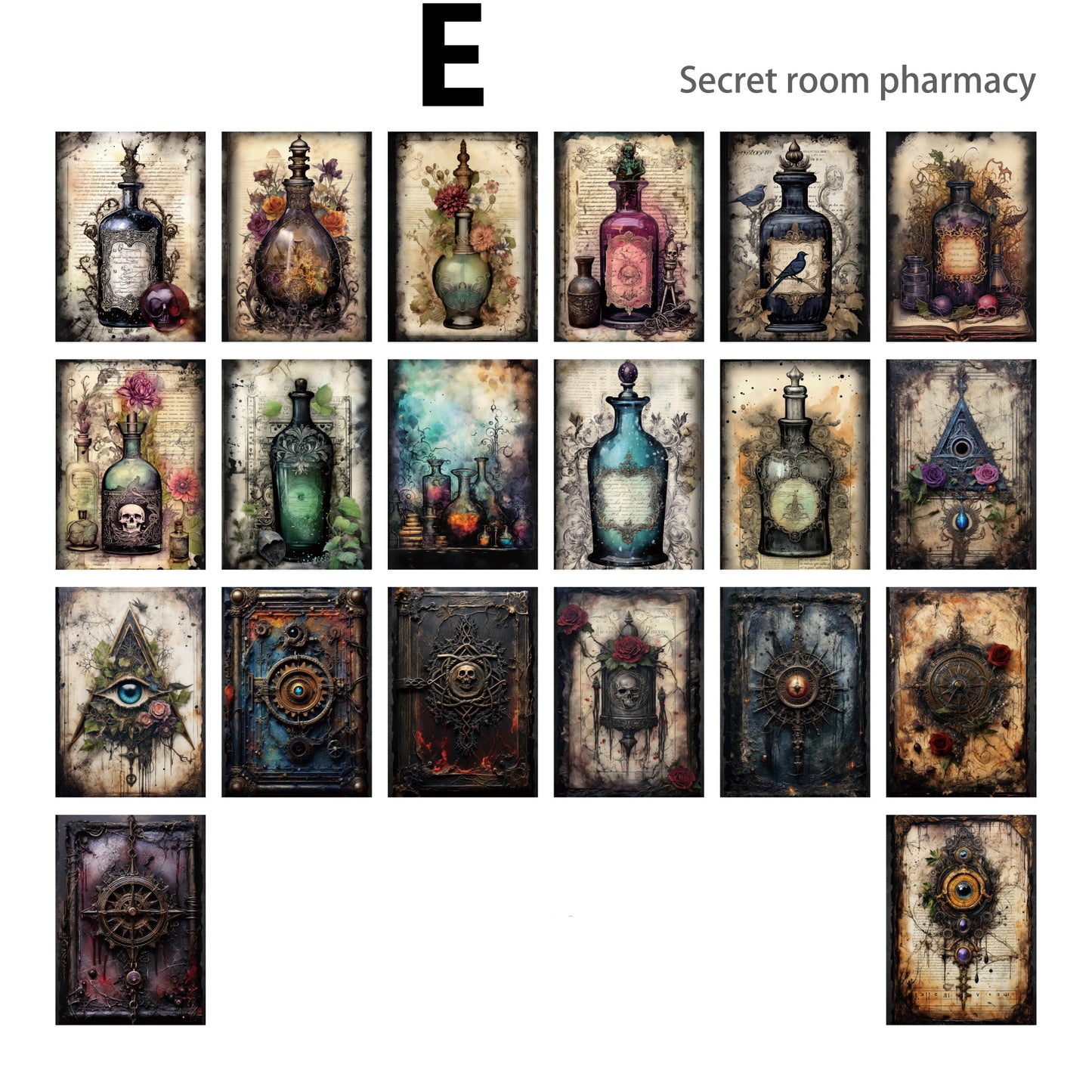 Gothic World Paper 40pcs