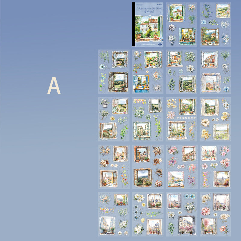 Go to Paris Sticker 18pcs