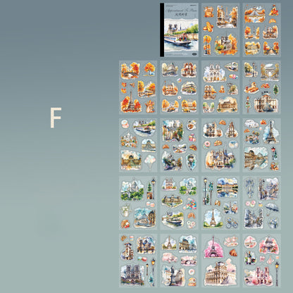 Go to Paris Sticker 18pcs