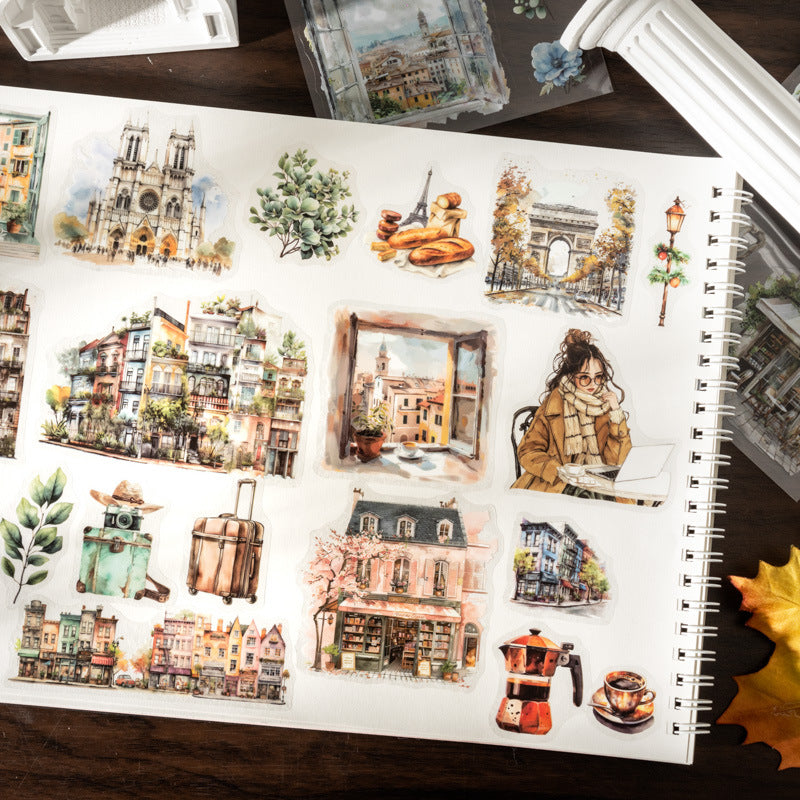 Go to Paris Sticker 18pcs