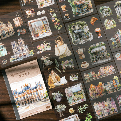 Go to Paris Sticker 18pcs