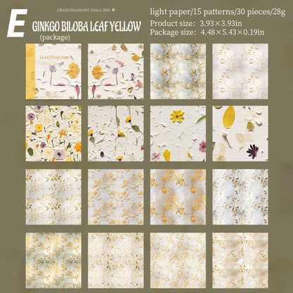 Grass Fragrant Small Ben Paper 30pcs