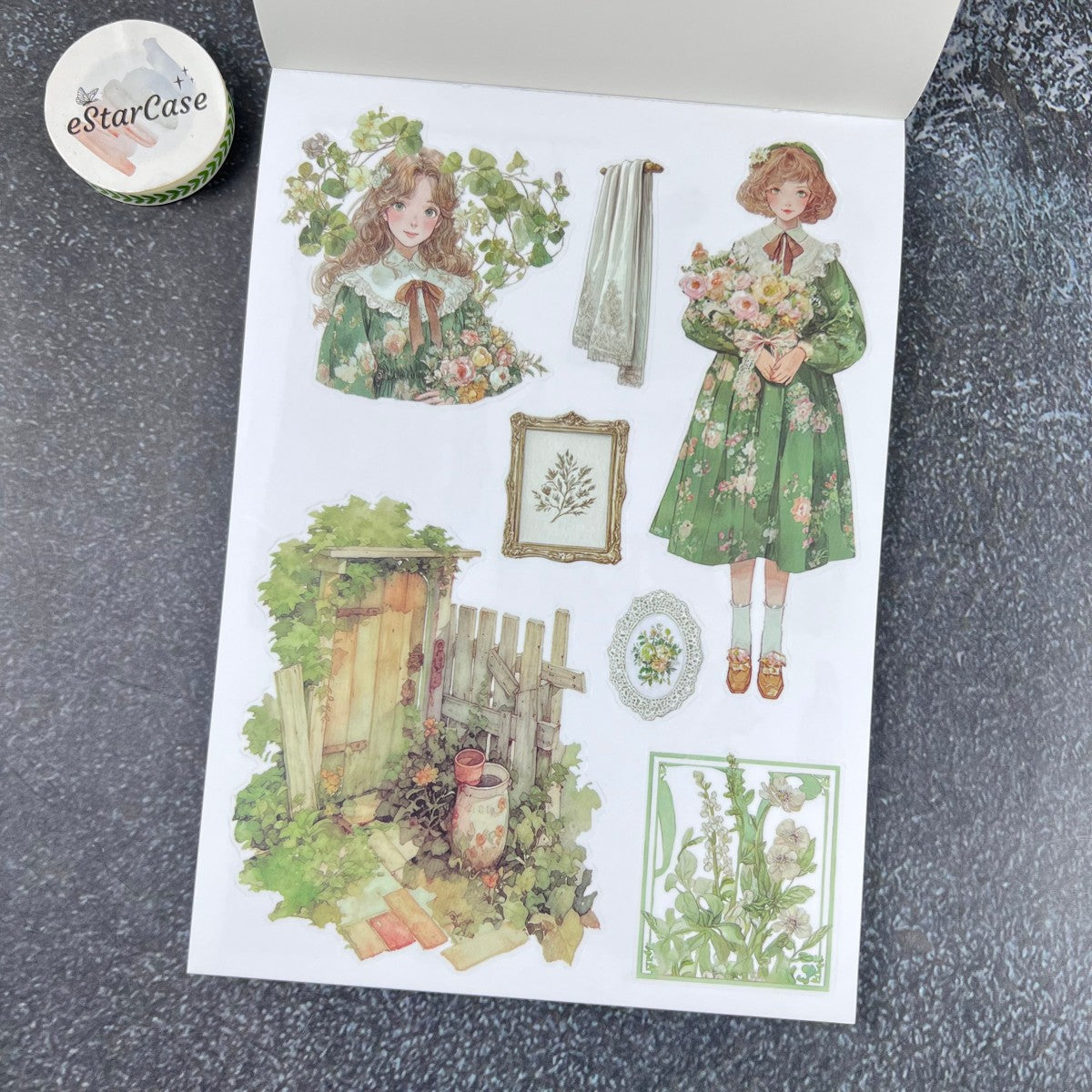 Green Corner Sticker Book