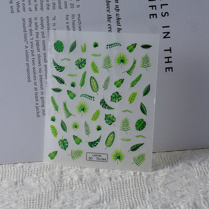 Green Leaves Mini Stickers