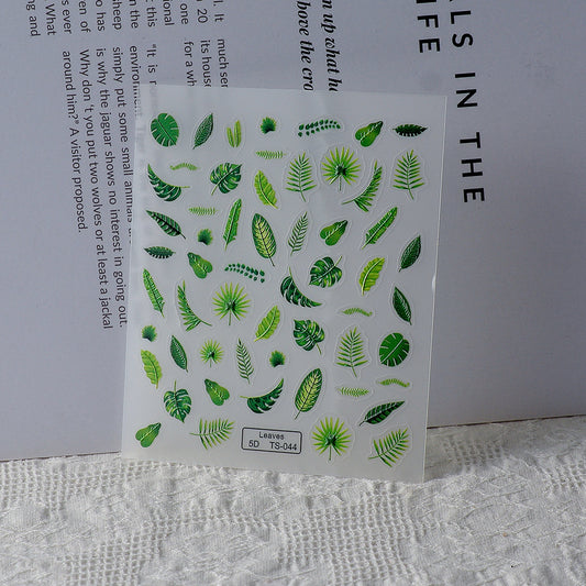 Green Leaves Mini Stickers