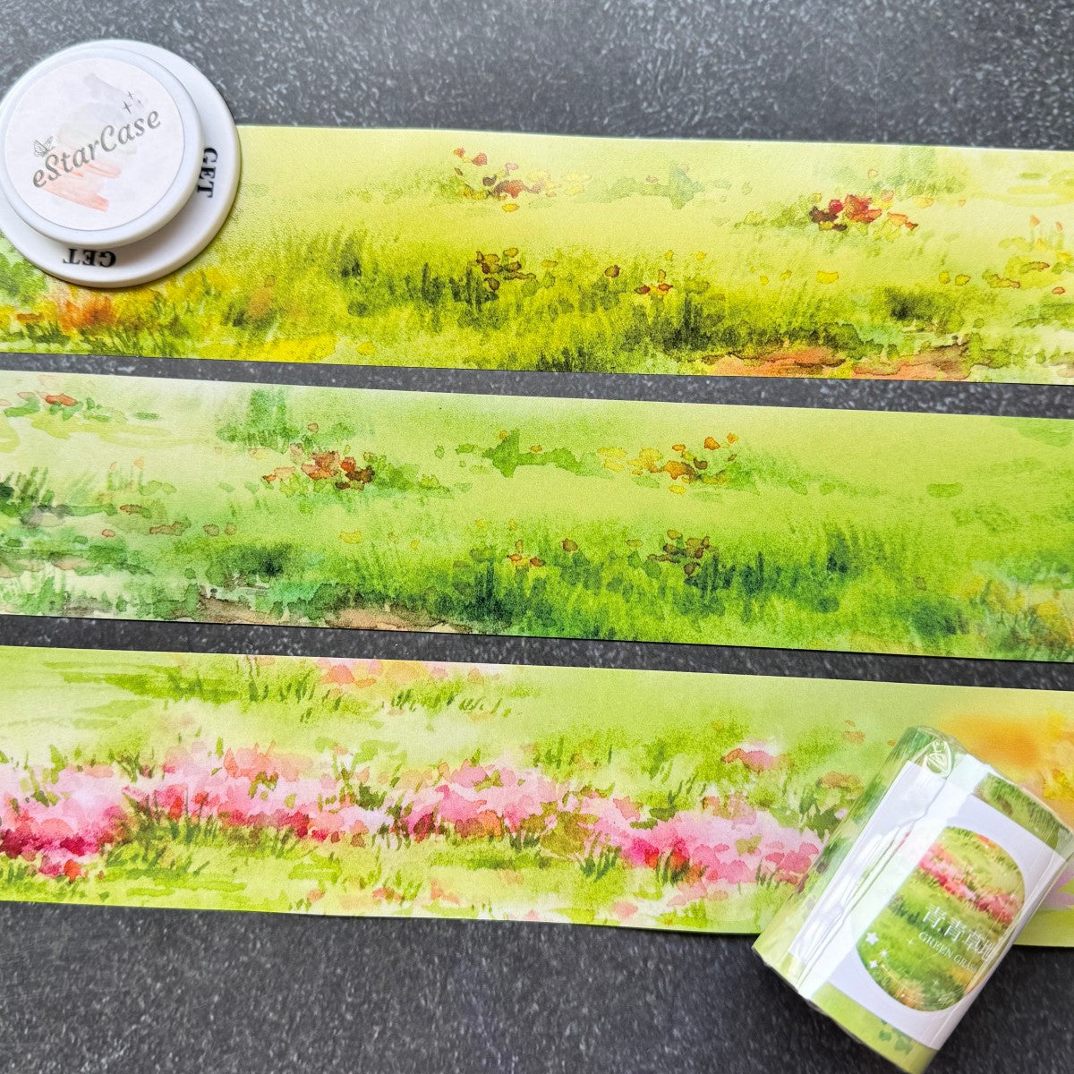 5.5cm*2m Green Meadow Tape