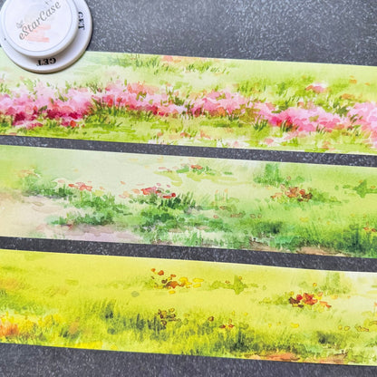 5.5cm*2m Green Meadow Tape