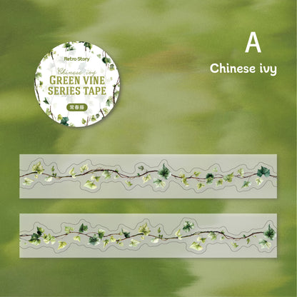 Green Vine Die Cutting Tape