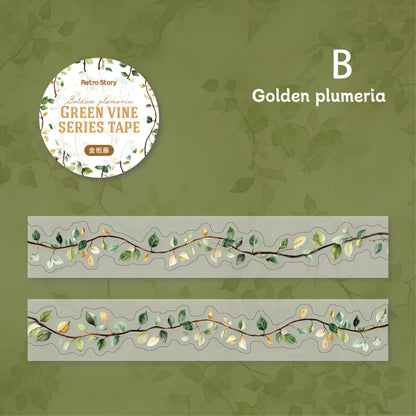 Green Vine Die Cutting Tape