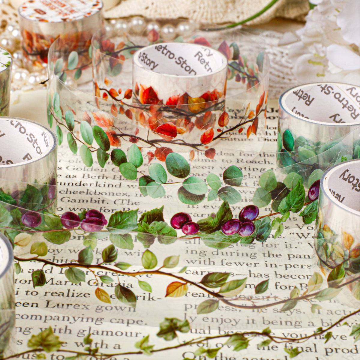 Green Vine Die Cutting Tape