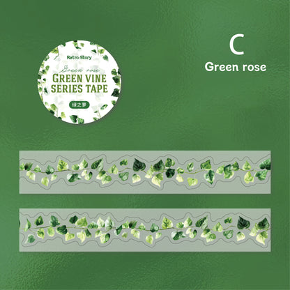 Green Vine Die Cutting Tape