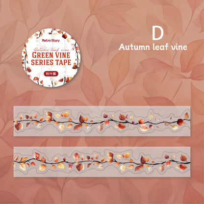 Green Vine Die Cutting Tape