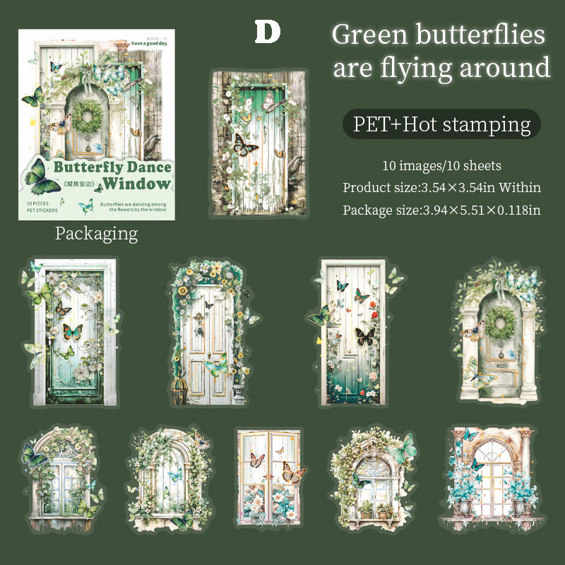 Butterfly Dancing Window Sticker 10pcs