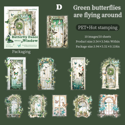Butterfly Dancing Window Sticker 10pcs