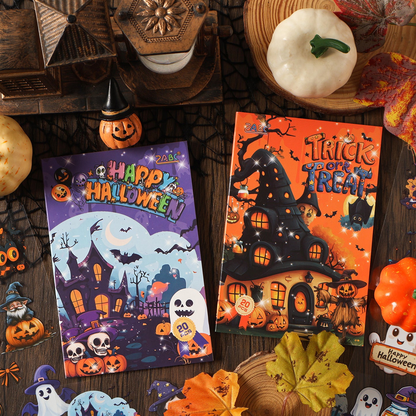 Halloween Castle Die-cut Sticker Book 20pcs