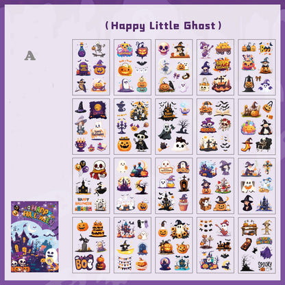 Halloween Castle Die-cut Sticker Book 20pcs