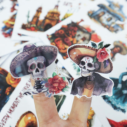 Halloween and Death Day Night Sticker Book