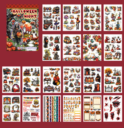 Halloween and Death Day Night Sticker Book