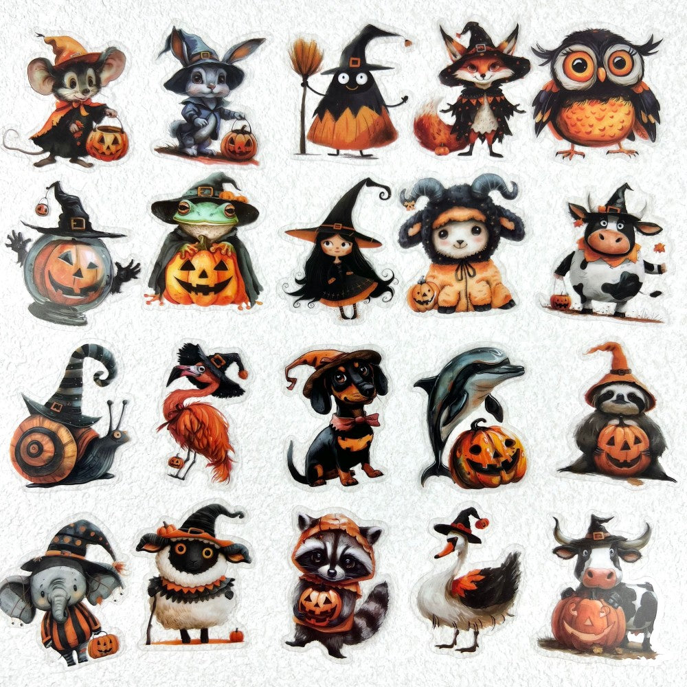 Haloween Animals Sticker 50PCS