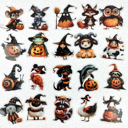 Haloween Animals Sticker 50PCS