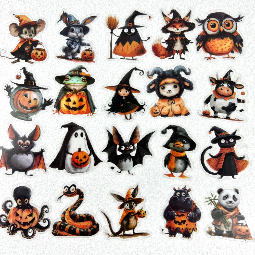 Haloween Animals Sticker 50PCS