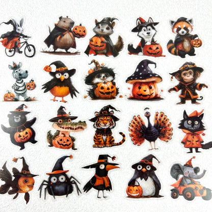 Haloween Animals Sticker 50PCS