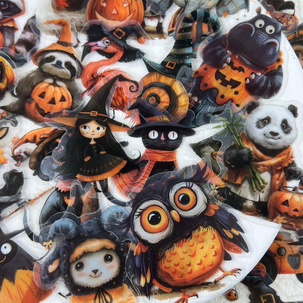 Haloween Animals Sticker 50PCS